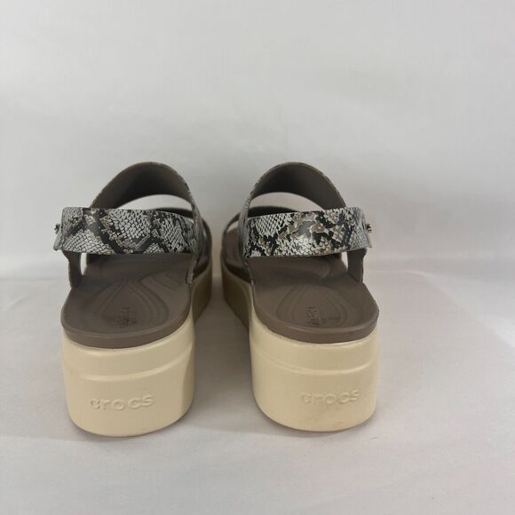Crocs LiteRide Brooklyn SNAKE Platform Sandal Womens Size 11 - Picture 4 of 11